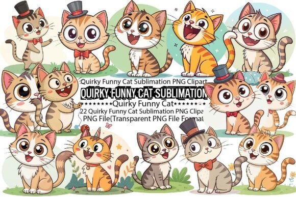 Download Quirky Funny Cat Sublimation Bundle - Cat sublimation bundle Collection