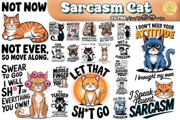 Download Sarcasm Cat Sublimation Bundle - Cat sublimation bundle Collection