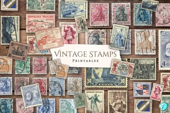 Download Vintage Stamps Printables - Printable Collection