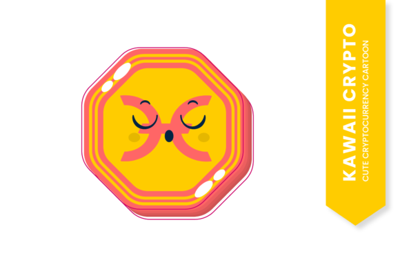 Download Holo Cute Face Kawaii Orange Crypto - Holo Collection
