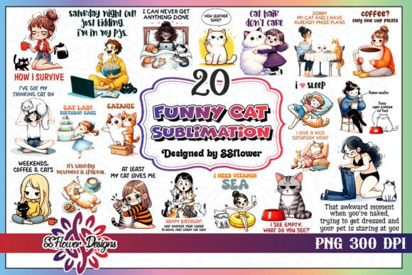 Download Funny Cat Sublimation Bundle - Cat sublimation bundle Collection