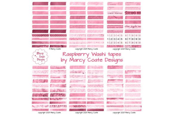 Download Raspberry Digital Washi Tape Printable - Printable Collection