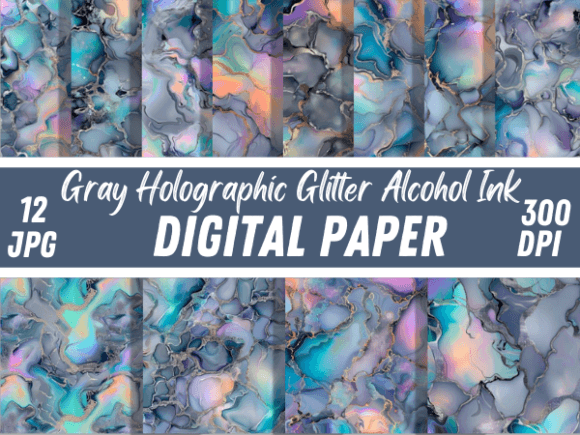 Download Gray Holographic Glitter Alcohol Ink - Holo Collection