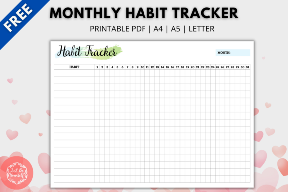 Download FREE Monthly Habit Tracker Printable - Printable Collection
