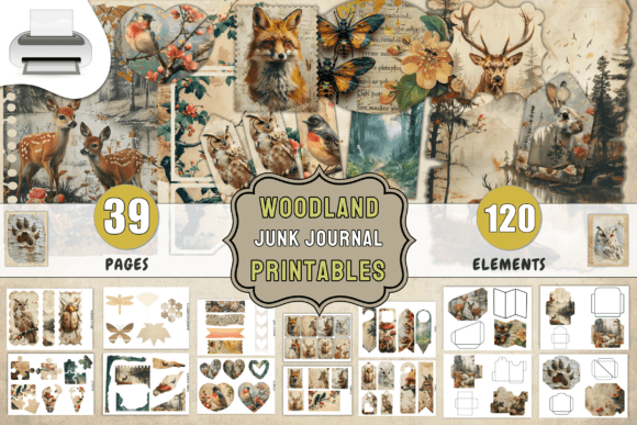 Download Woodland Junk Journal Printables - Printable Collection