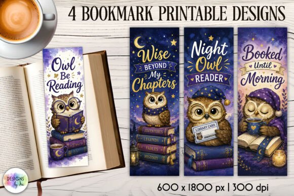 Download Owl Reader Printable Bookmarks - Printable Collection