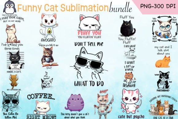 Download Funny Cat Sublimation Bundle - Cat sublimation bundle Collection