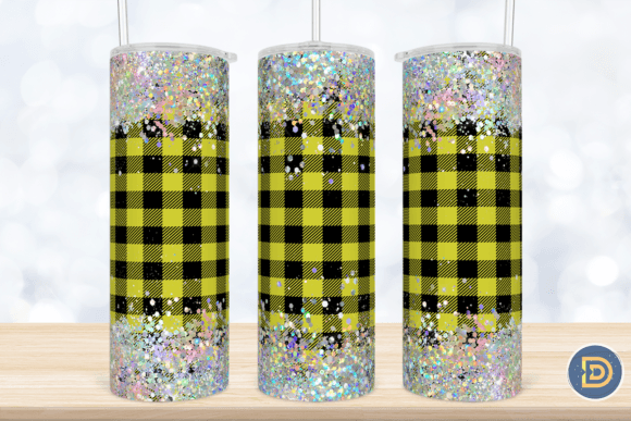 Download Holographic Glitter Plaid Tumbler PNG - Holo Collection
